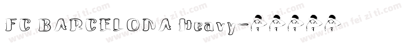 FC BARCELONA Heavy字体转换